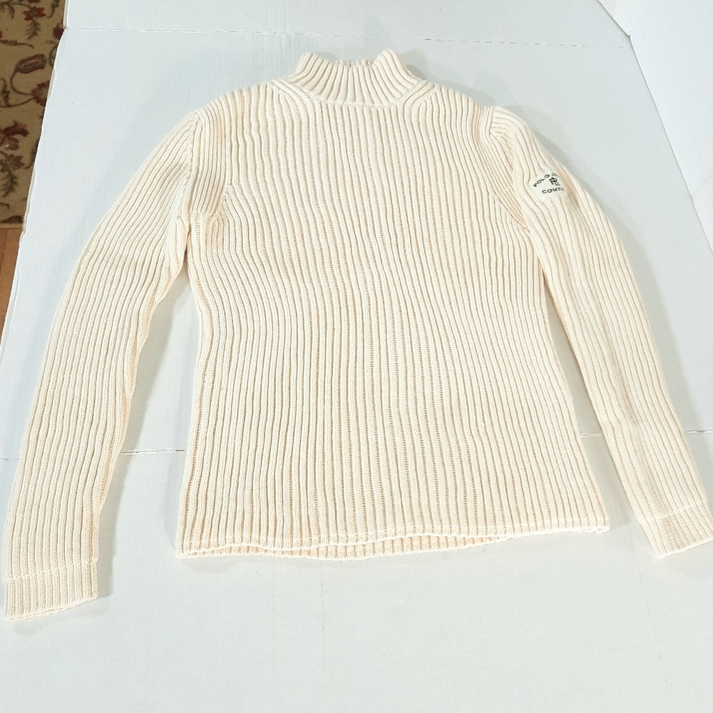 Ralph Lauren Cream Turtleneck Sweater